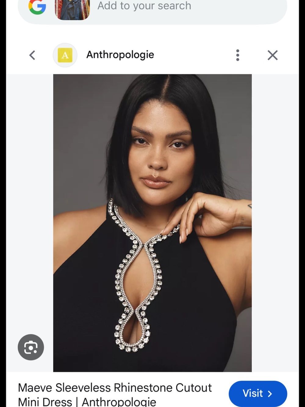Maeve Sleeveless Rhinestone Dress